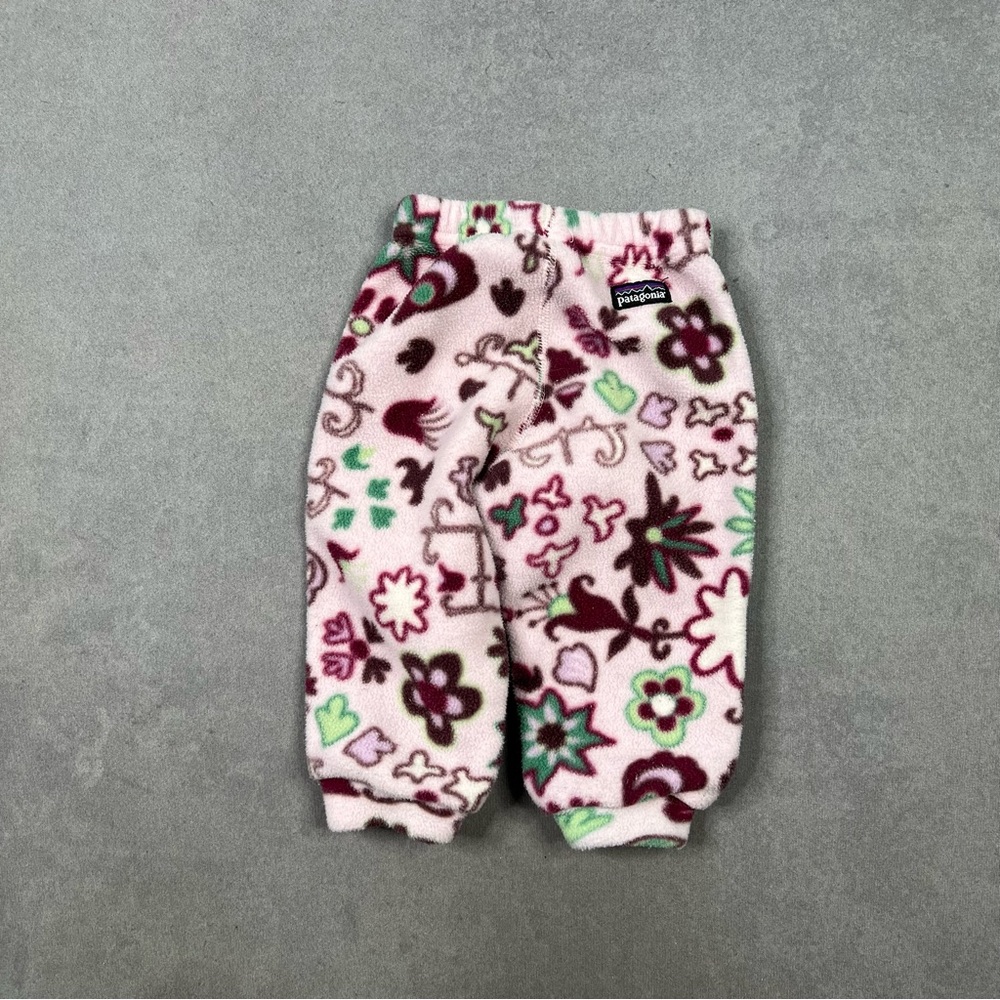 Patagonia Baby Pants - Pink and Green Floral - Picture 2 of 3